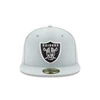 New Era 59FIFTY Las Vegas Raiders Fitted Hat - Snow Grey