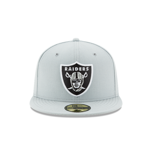 New Era 59FIFTY Las Vegas Raiders Fitted Hat - Snow Grey
