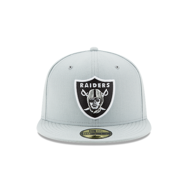 New Era 59FIFTY Las Vegas Raiders Fitted Hat - Snow Grey