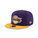 New Era 59FIFTY Los Angeles Lakers Two-Tone Fitted Hat - Purple / Gold