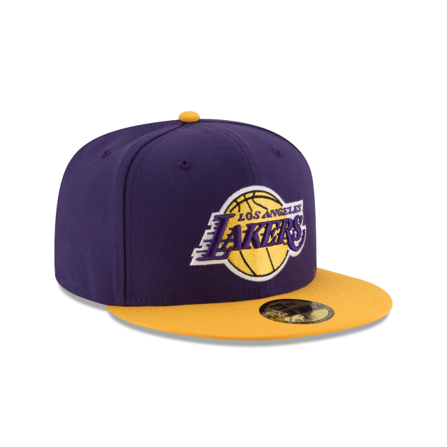 New Era 59FIFTY Los Angeles Lakers Two-Tone Fitted Hat - Purple / Gold