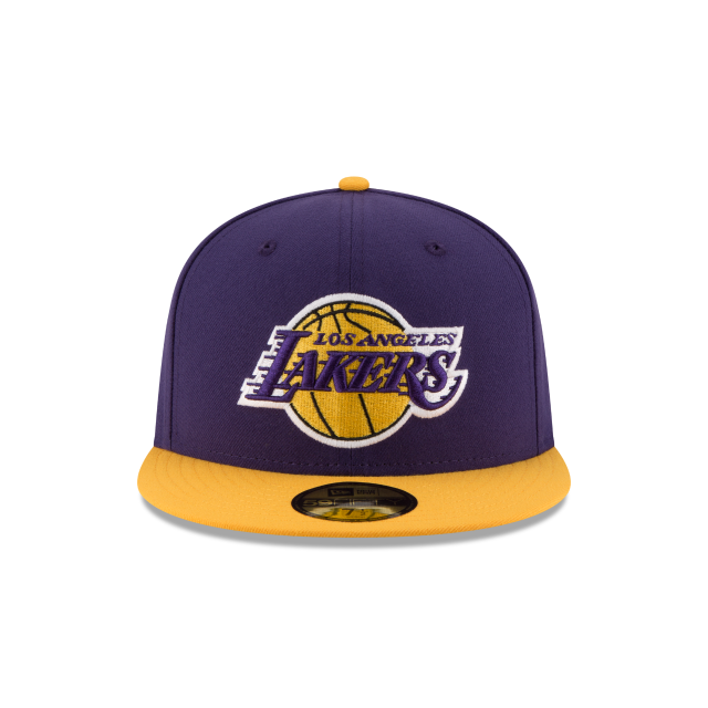 New Era 59FIFTY Los Angeles Lakers Two-Tone Fitted Hat - Purple / Gold