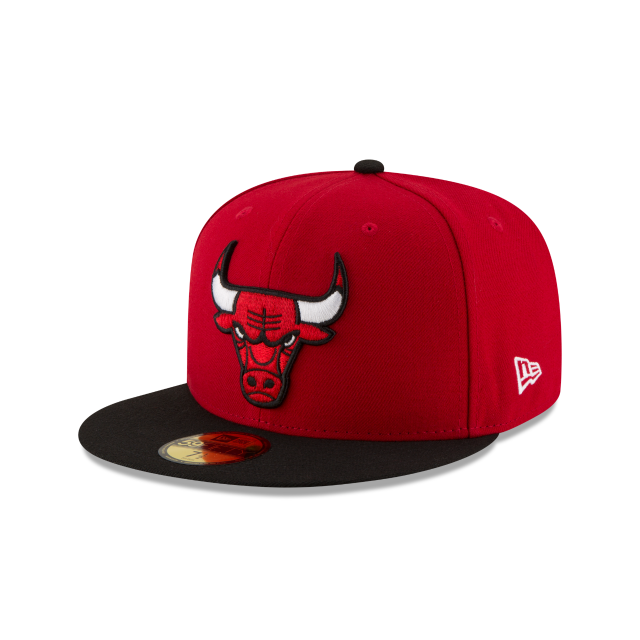 New Era 59FIFTY Chicago Bulls Two-Tone Fitted Hat - Red / Black