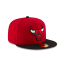 New Era 59FIFTY Chicago Bulls Two-Tone Fitted Hat - Red / Black