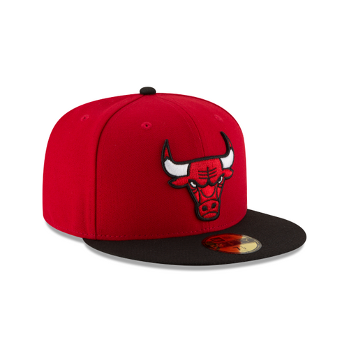 New Era 59FIFTY Chicago Bulls Two-Tone Fitted Hat - Red / Black