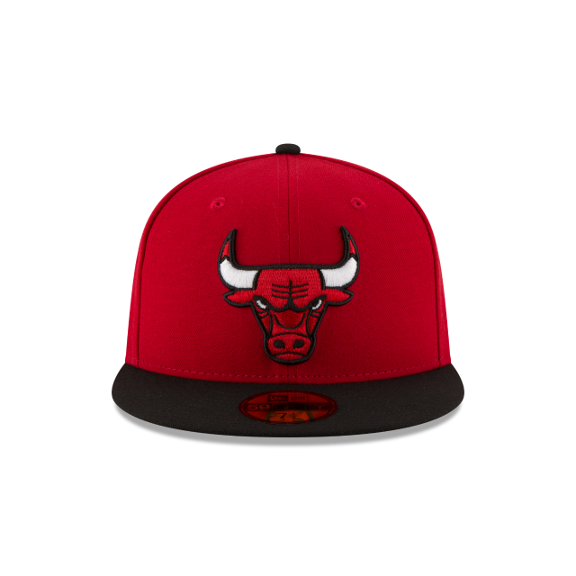 New Era 59FIFTY Chicago Bulls Two-Tone Fitted Hat - Red / Black