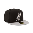 New Era 59FIFTY San Antonio Spurs Two-Tone Fitted Hat - Black / Grey