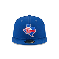 New Era 59FIFTY Texas Rangers Cooperstown Collection Wool Fitted Hat - Royal Blue (1984)