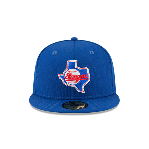 New Era 59FIFTY Texas Rangers Cooperstown Collection Wool Fitted Hat - Royal Blue (1984)