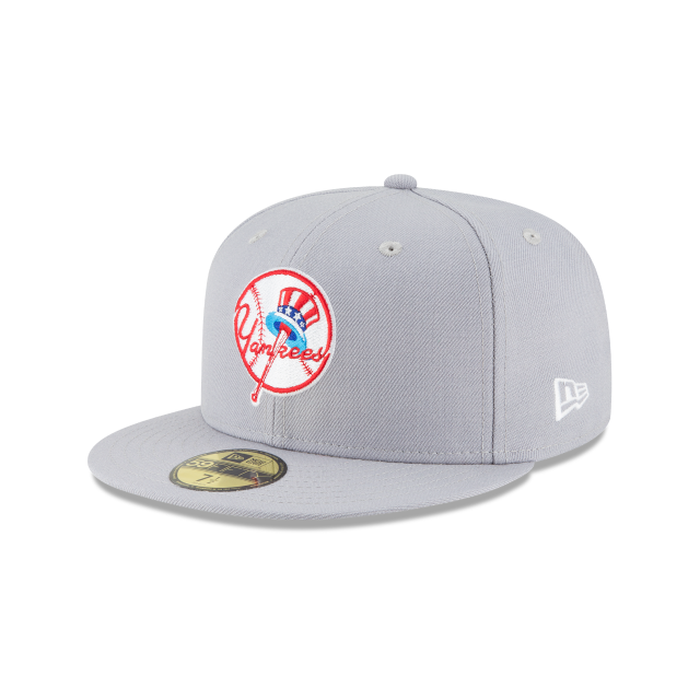 New Era 59FIFTY New York Yankees Cooperstown Collection Wool Fitted Hat - Grey (1946)