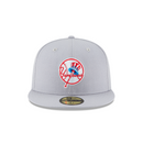 New Era 59FIFTY New York Yankees Cooperstown Collection Wool Fitted Hat - Grey (1946)