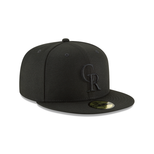 New Era 59FIFTY Colorado Rockies Basic Fitted Hat - Black / Black