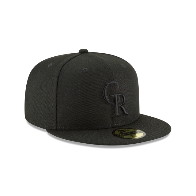 New Era 59FIFTY Colorado Rockies Basic Fitted Hat - Black / Black