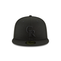 New Era 59FIFTY Colorado Rockies Basic Fitted Hat - Black / Black