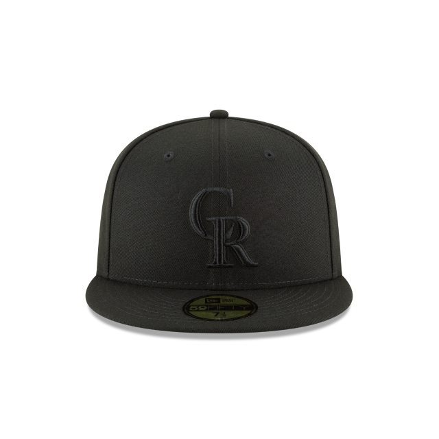 New Era 59FIFTY Colorado Rockies Basic Fitted Hat - Black / Black