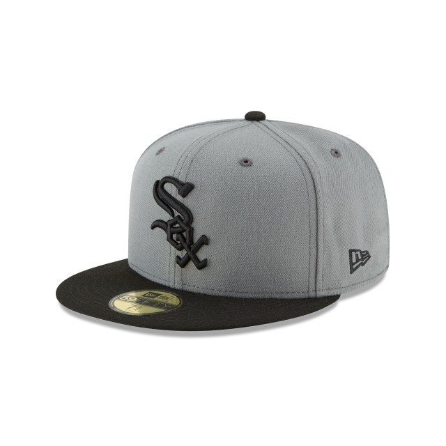 New Era 59FIFTY Chicago White Sox Basic Fitted Hat - Storm Grey / Black