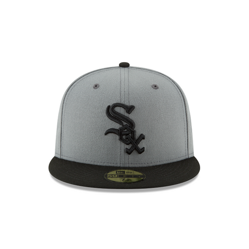 New Era 59FIFTY Chicago White Sox Basic Fitted Hat - Storm Grey / Black