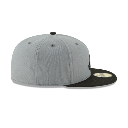 New Era 59FIFTY Atlanta Braves Basic Fitted Hat - Storm Grey / Black