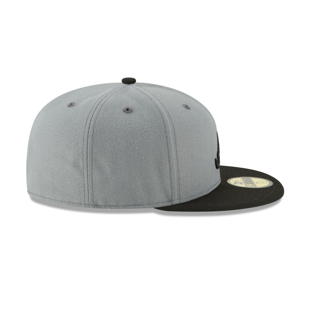 New Era 59FIFTY Atlanta Braves Basic Fitted Hat - Storm Grey / Black
