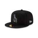 New Era 59FIFTY Los Angeles Dodgers Color Basic Fitted Hat - Black / White