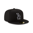 New Era 59FIFTY Los Angeles Dodgers Color Basic Fitted Hat - Black / White