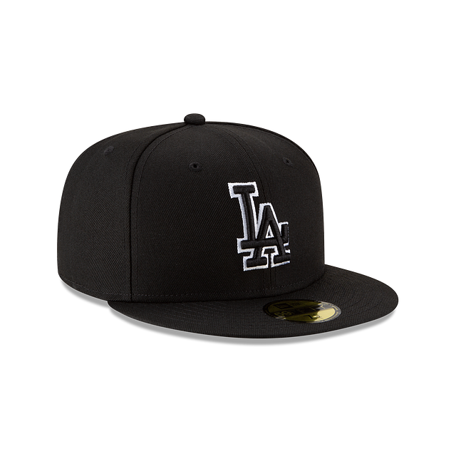 New Era 59FIFTY Los Angeles Dodgers Color Basic Fitted Hat - Black / White