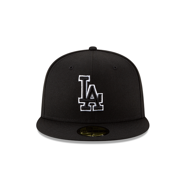 New Era 59FIFTY Los Angeles Dodgers Color Basic Fitted Hat - Black / White