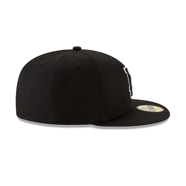 New Era 59FIFTY Los Angeles Dodgers Color Basic Fitted Hat - Black / White