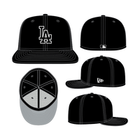 New Era 59FIFTY Los Angeles Dodgers Color Basic Fitted Hat - Black / White