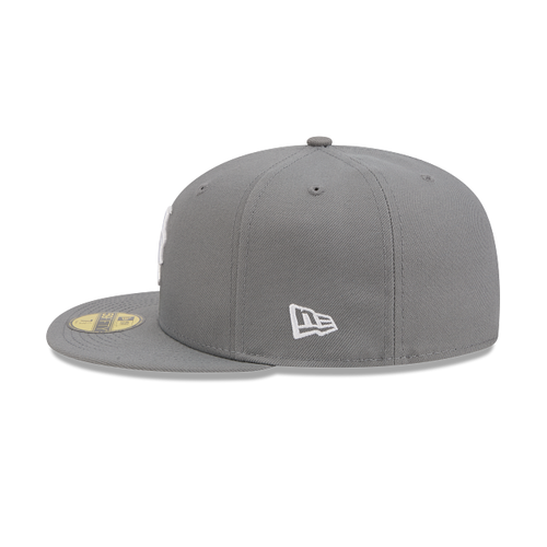 New Era 59FIFTY New York Mets Color Basic Fitted Hat - Stone Grey / White