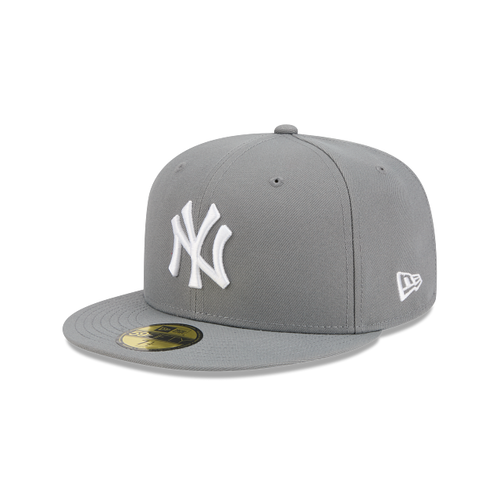 New Era 59FIFTY New York Yankees Color Basic Fitted Hat - Stone Grey / White