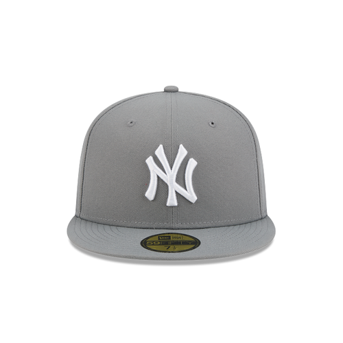 New Era 59FIFTY New York Yankees Color Basic Fitted Hat - Stone Grey / White