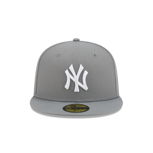 New Era 59FIFTY New York Yankees Color Basic Fitted Hat - Stone Grey / White