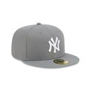 New Era 59FIFTY New York Yankees Color Basic Fitted Hat - Stone Grey / White