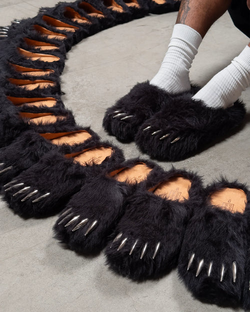 Bravest Studio Black Bear Claw Mules