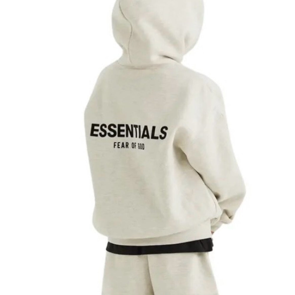 Fear of God Kids Essentials Hoodie - Light Oatmeal