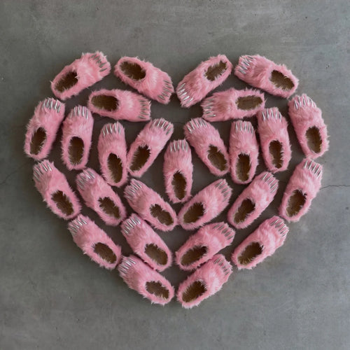 Bravest Studio Pink Bear Claw Mules