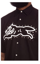 ICECREAM Race SS Woven Shirt in Black