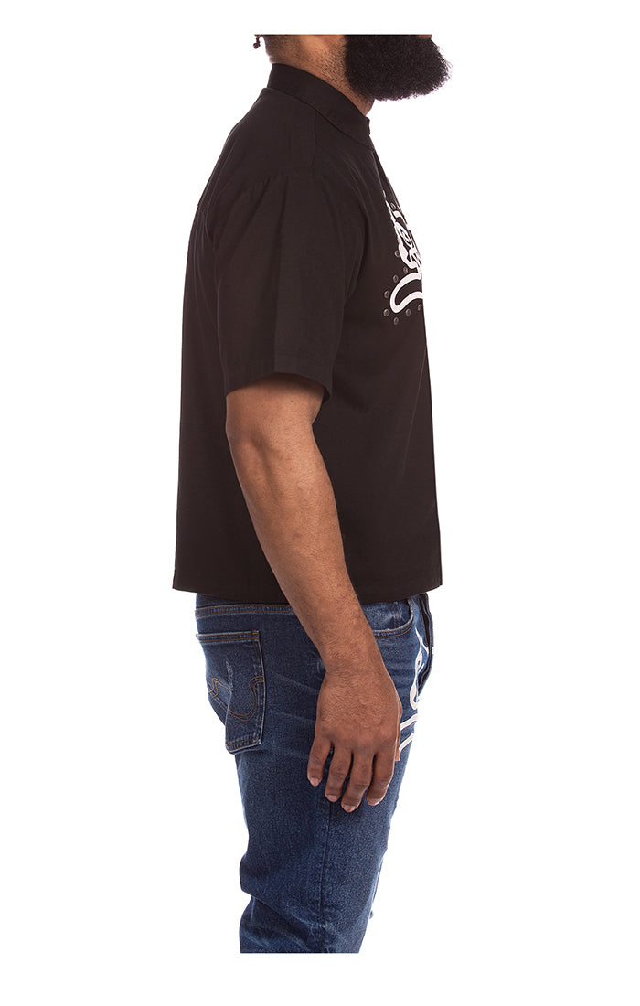 ICECREAM Race SS Woven Shirt in Black
