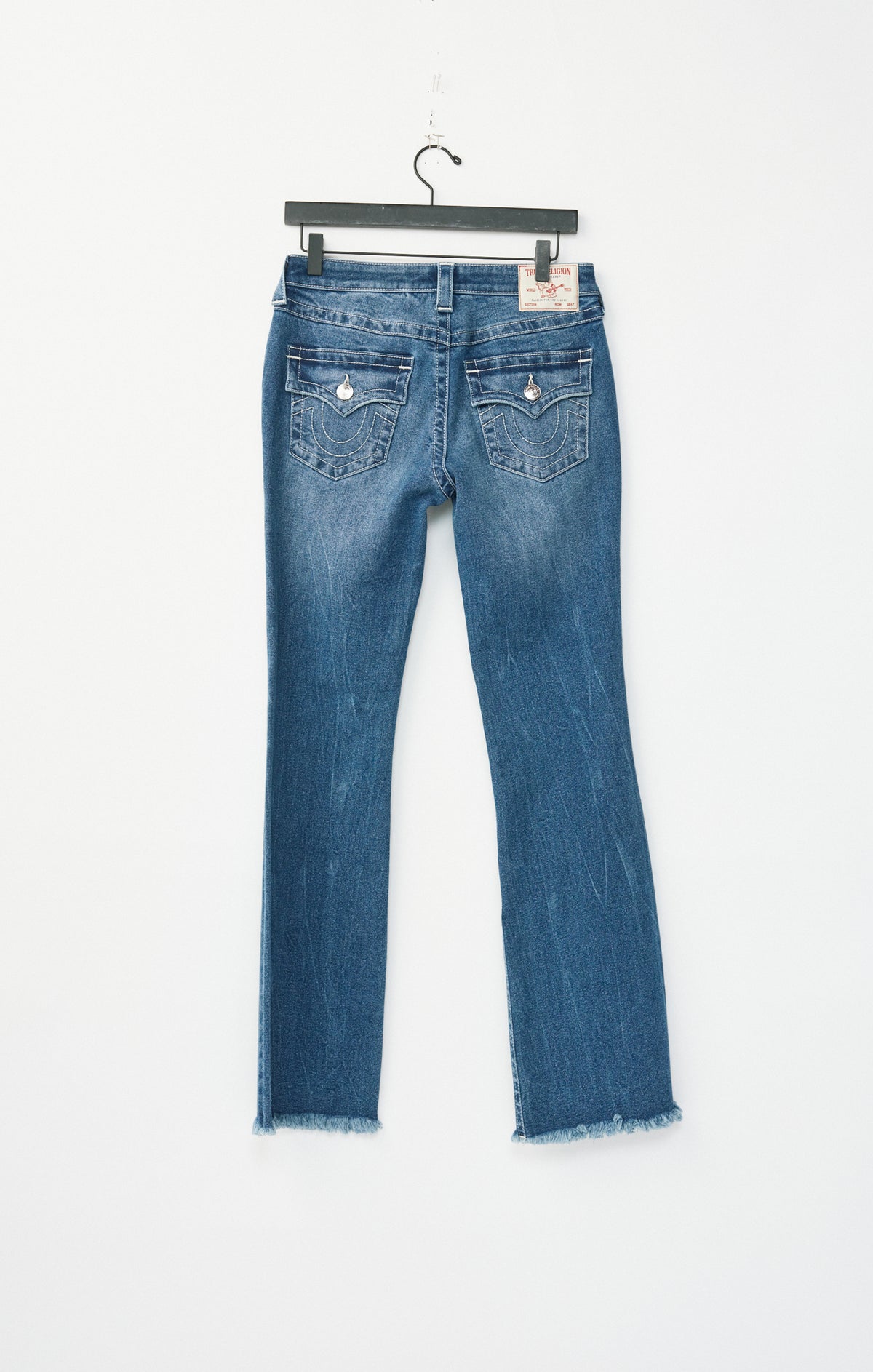 True Religion Women's Western Becca Mid Rise Bootcut Flap Jean - Starlit Valley