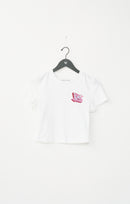 True Religion Women's True Girl Club Baby Tee - Optic White
