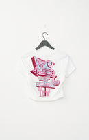 True Religion Women's True Girl Club Baby Tee - Optic White